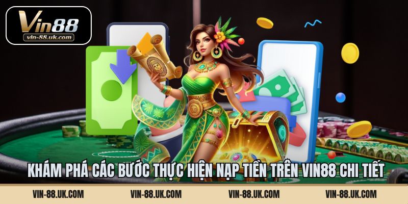 Khám phá các bước thực hiện nạp tiền trên Vin88 chi tiết